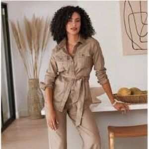 Evereve Level 99 Women's Khaki Utility Jacket